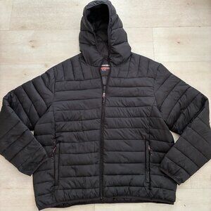 Hawke & Co. Men's Hooded Black Puffer Jacket Size XXL